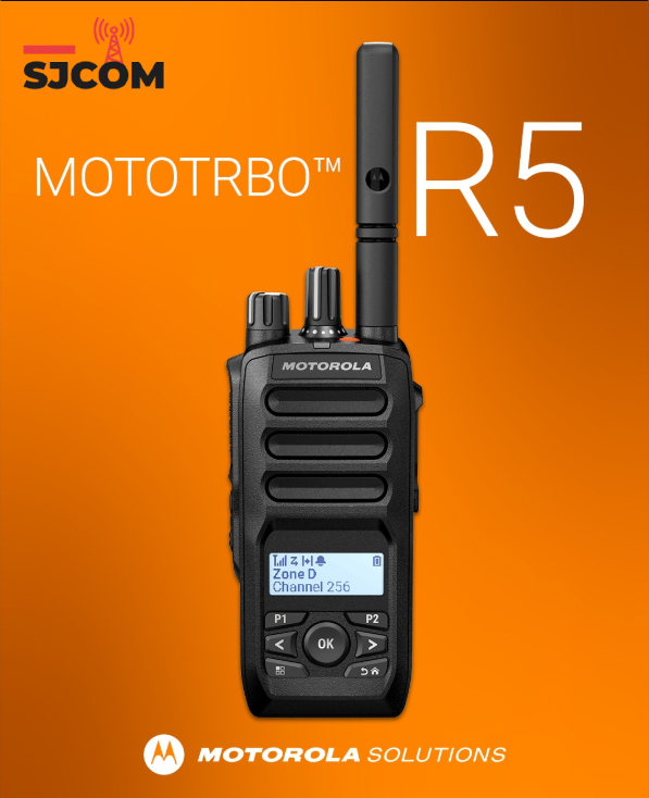 El Motorola R5 conecta a los equipos, mientras ayuda a mejorar la eficiencia y la protección con un audio fuerte y claro que reduce el ruido de fondo, además de indicaciones de estado y controles intuitivos para que los trabajadores puedan concentrarse en sus tareas, todo en un dispositivo compacto y resistente que está diseñado para durar.<br />
